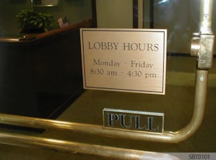 Engraved Office Sign