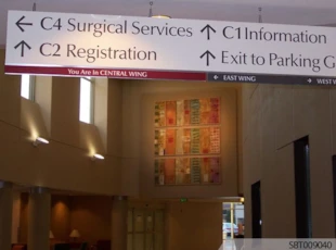 Hospital Interior Directory Sign