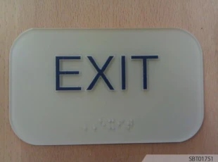 Indoor OSHA Exit Safety Sign