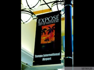 Mall Indoor Custom Pole Banner