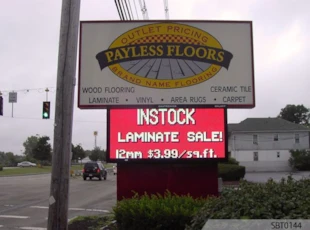 Retail Flooring Outdoor LED Sign