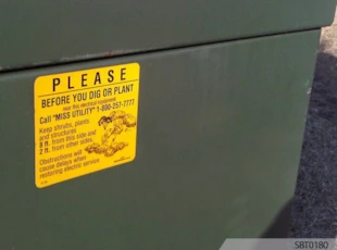 Miss Utility Dig Warning