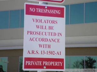 Custom Warning Parking Sign