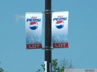 Pepsi Parking Lot Pole Banners