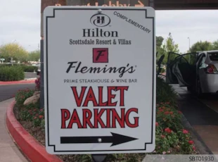 Hilton Custom Parking Sign