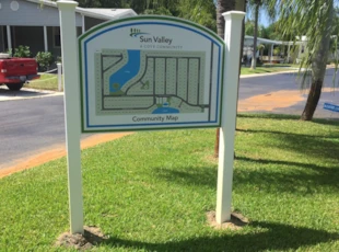 Directory sign Tarpon Springs