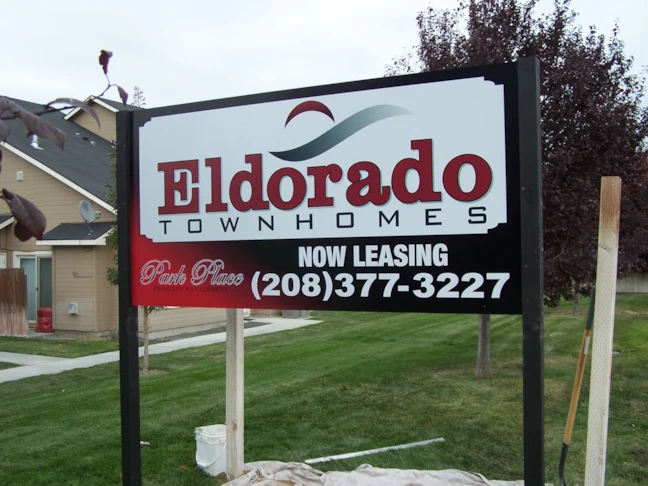 Eldorado Post and Panel Sign