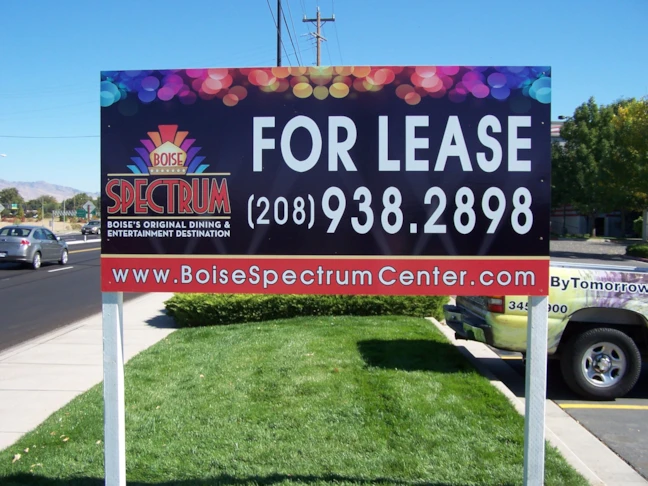 For Lease Post and Panel Sign