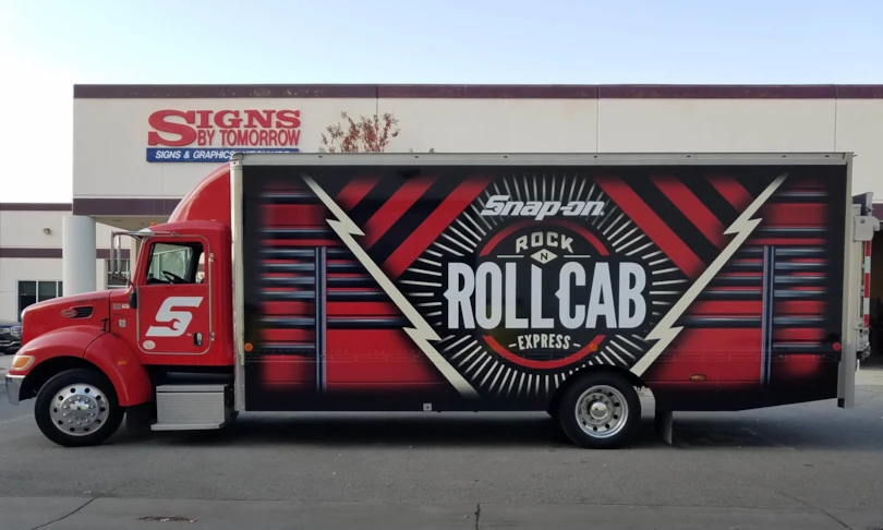 Truck Wrap for Rock n Roll Cab Express