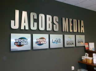 3D Lobby Sign for Media Company