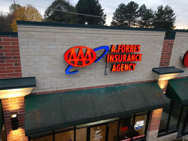 3D Sign for Insurance Agency