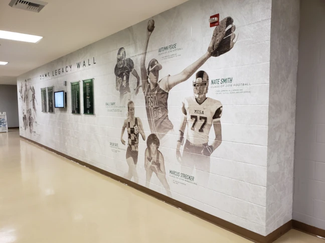 Wall Graphics for College Gymnasium