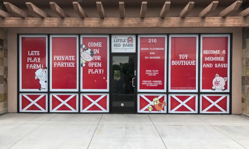 Window Graphics for Red Barn Play Farm