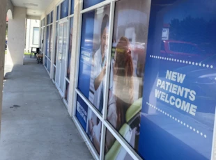 Storefront Window Graphics for Dentistry Office