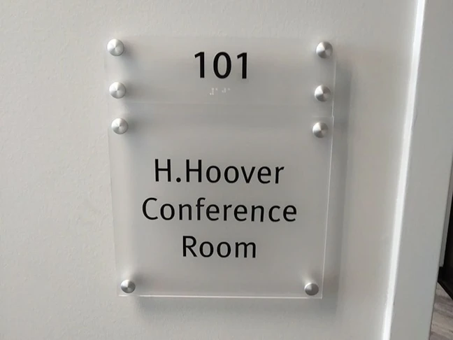 US Department of Veterans Affairs Conference Room Standoff Sign