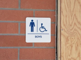 ADA Sign for Boys Restroom