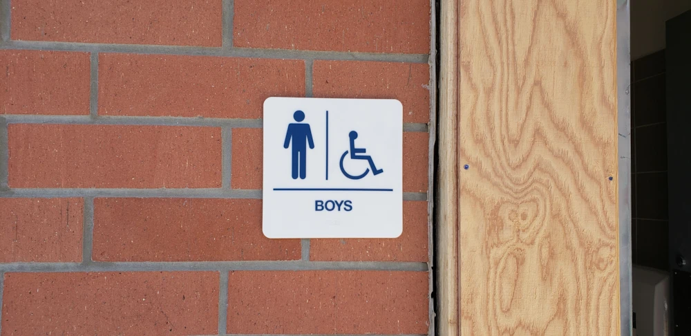 ADA Sign for Boys Restroom
