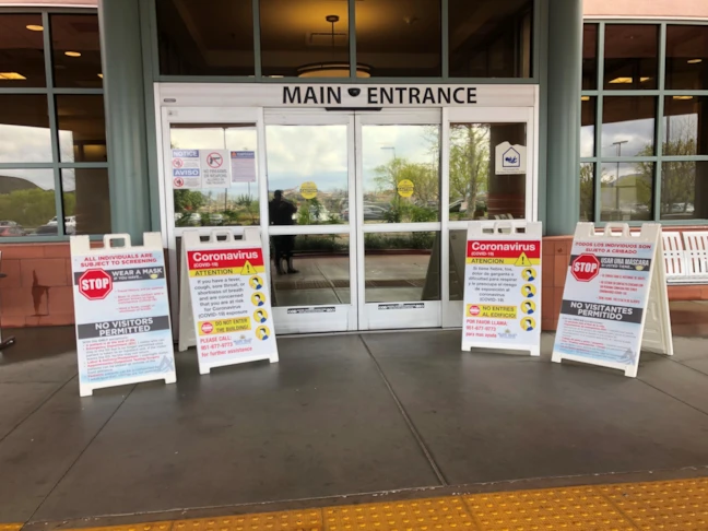 Coronavirus Hospital Attention A-Frame Signs