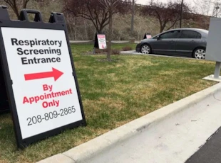 Clinic A-Frame for Lawn or Sidewalk