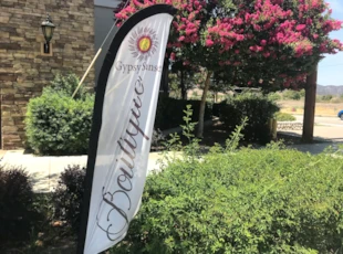 Feather Flag for Boutique