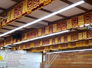 Indoor Banners for College Campus Gymnasium
