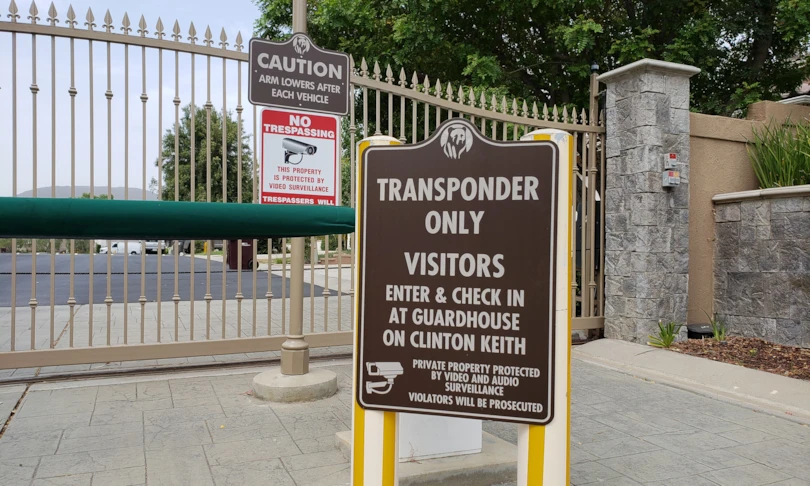 Metal Access control Sign for Private Property