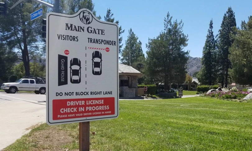Metal Entrance Sign for Main Gate