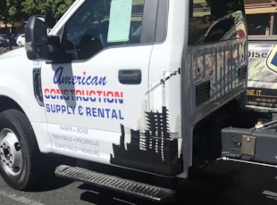American Construction Supply and Rental Vehicle Graphics and Lettering