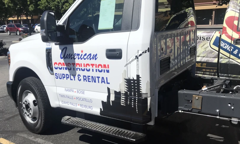 American Construction Supply and Rental Vehicle Graphics and Lettering