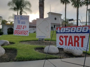 Custom Yard Coroplast Signs for July 4th Breakfast
