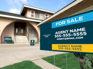 Yard Sign for Residential Real Estate