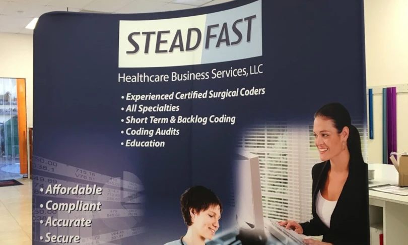 Tradeshow Booth Backdrop for Healthcare Services