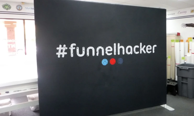 Trade Show Back Wall for Click Funnel