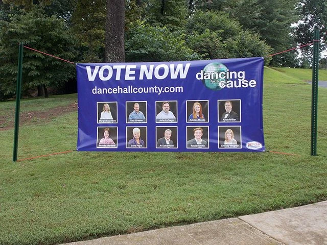 Outdoor Vinyl Banner for Vote Now