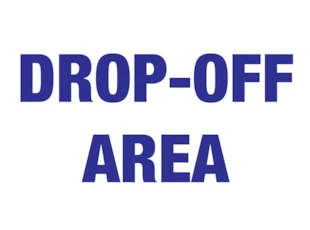 COVID Drop-Off Area Sign
