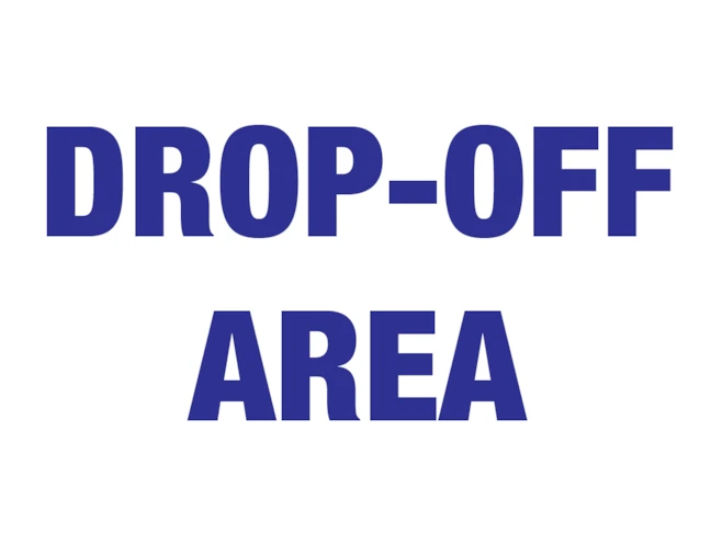 COVID Drop-Off Area Sign