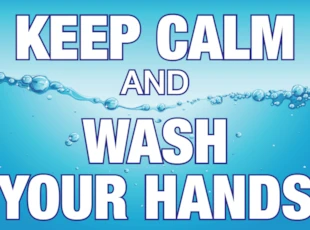 Keep Calm and Wash Your Hands COVID-19 Sign