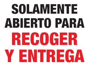 Only Open For Sign in Spanish