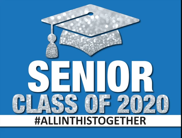 Graduation Senior Class Blue Sign