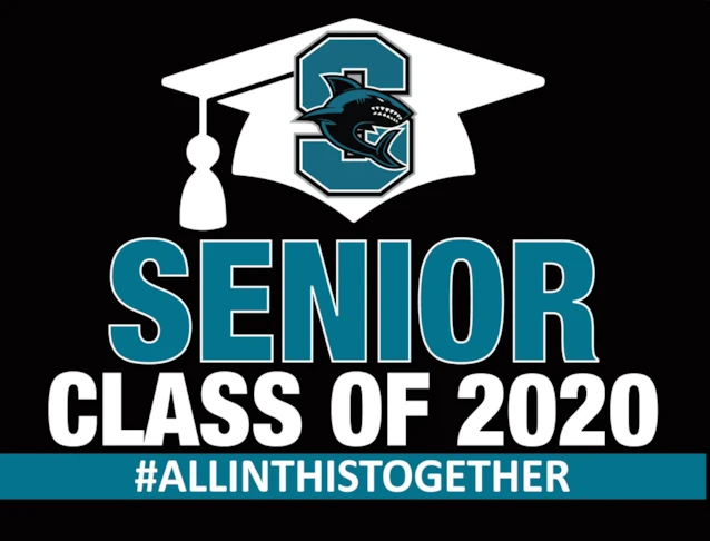 Graduation Senior Class Sharks Sign