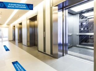 Social Distancing Floor and Elevator Graphics