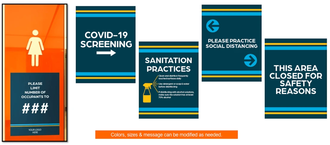 Health and Hygiene Decals