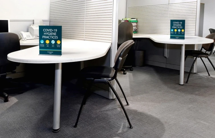 Health and Hygiene Table Signs