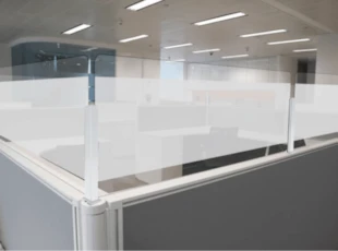 Sneeze Guards for Cubicle Protection