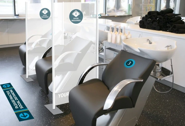 Protection Screen for Salon