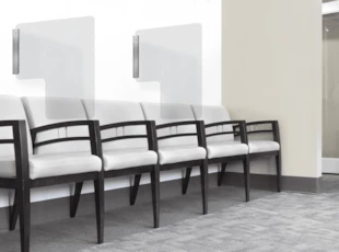 Protection Screens in Waiting Area