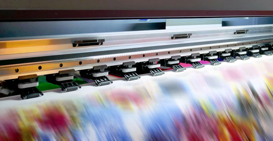 Large Format Printer in Action