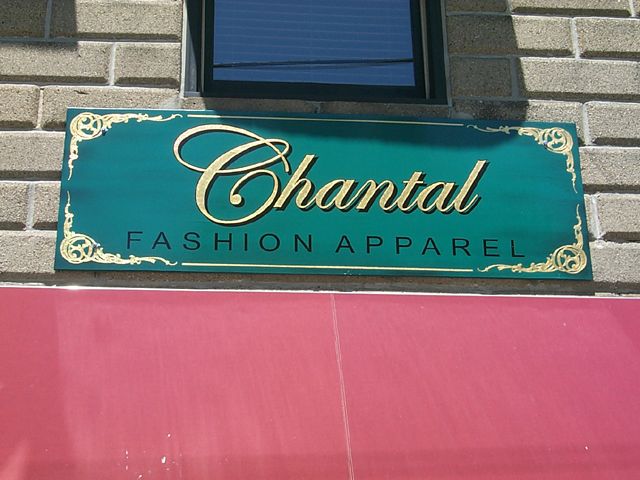 Cut gold leaf vinyl on MDO