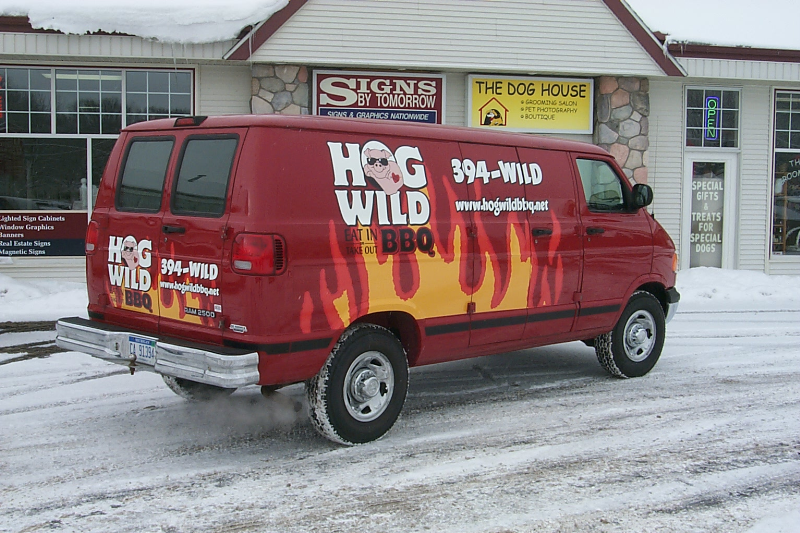 Digital printed vinyl with lamination.