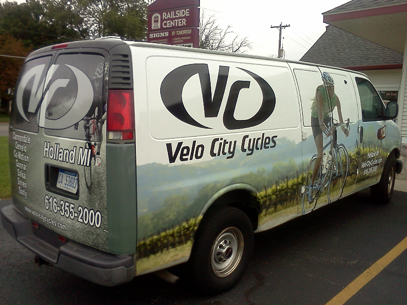 Digitally printed vinyl w/ lamination.